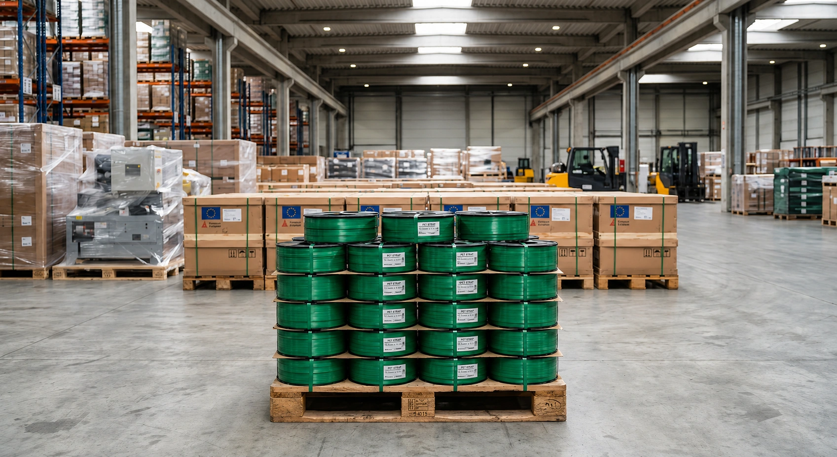 PET Strapping Band Exporter Belgium — Greenstrix Industrial Packaging